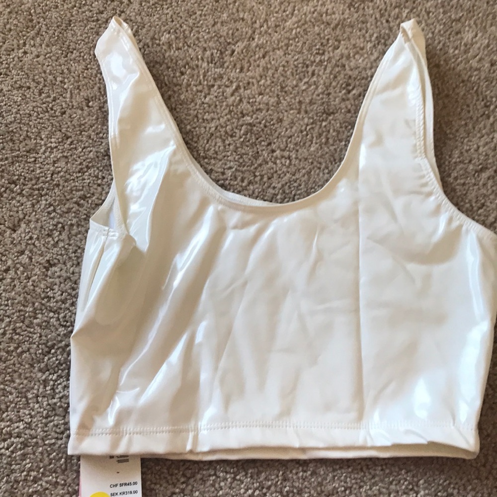 Vinyl crop top